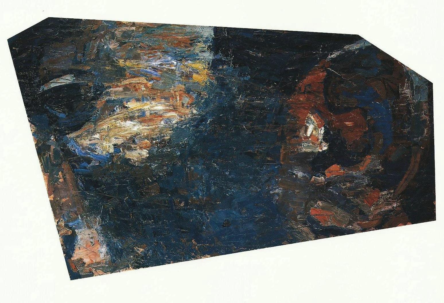 Features-Young Man, 101X175cm, oil  on wood, 1994, Athens
